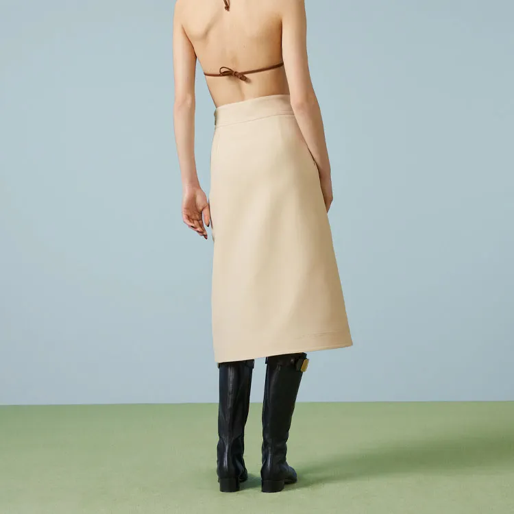 GUCCI Casual Long Skirts Women's Yellow-3