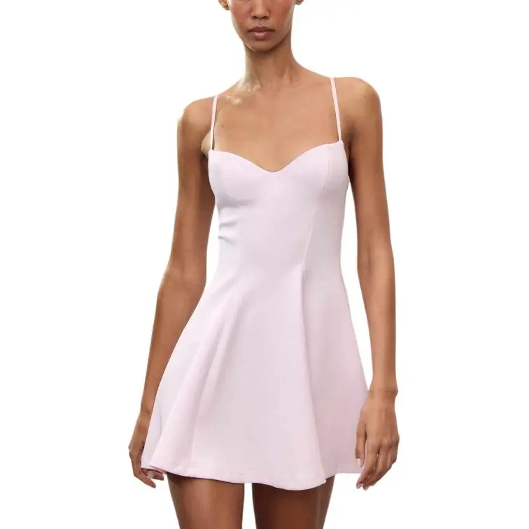 ZARA Slip Dresses Women's Pink-3