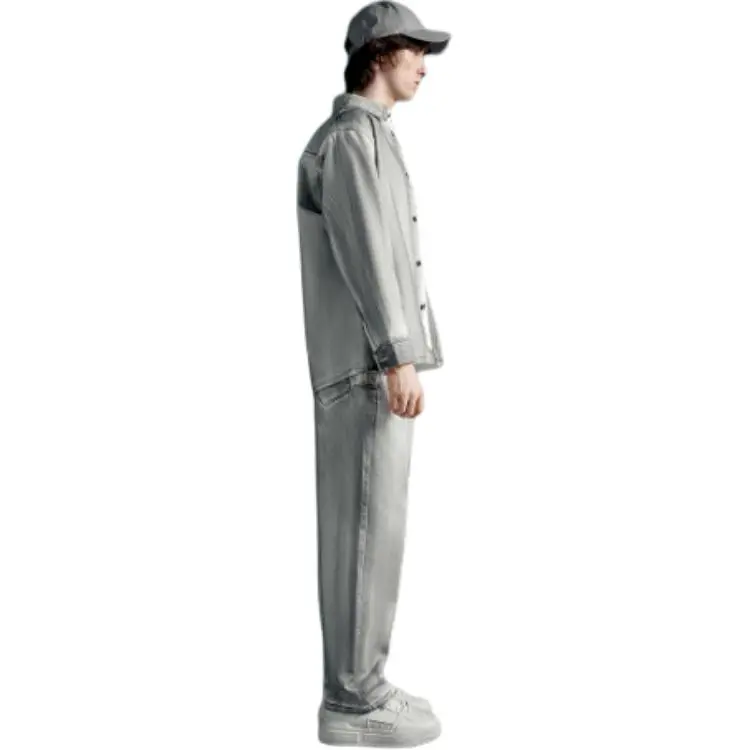 PEACEBIRD MEN x Daria Song Shirt Men's Gray-3