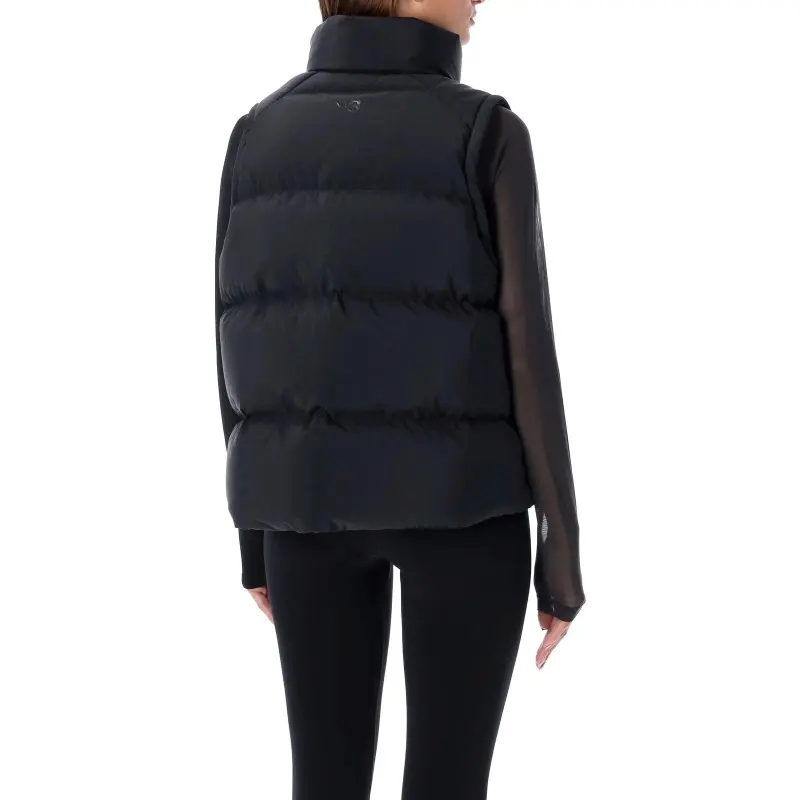 Y-3 High Neck Puffer Vest-1