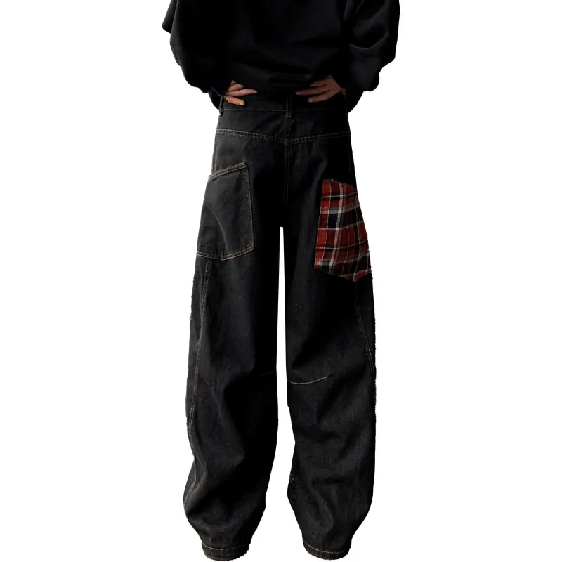 QOTRIOCK Jeans Men Black-1