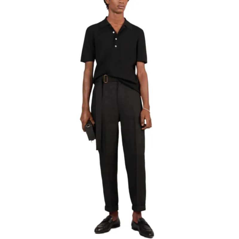 Dunhill Polo Shirts Men Black-2