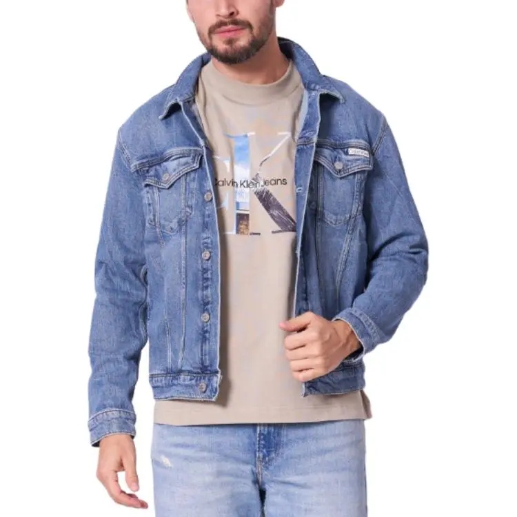 CALVIN KLEIN Denim Jacket Men's Blue-3