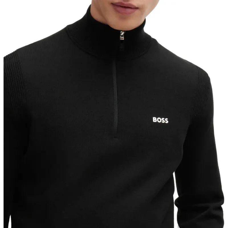 HUGO BOSS Logo print High neck Jumper-4