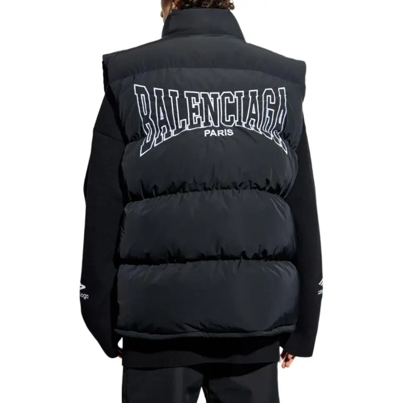 Balenciaga Logo Printed Puffer Vest-5