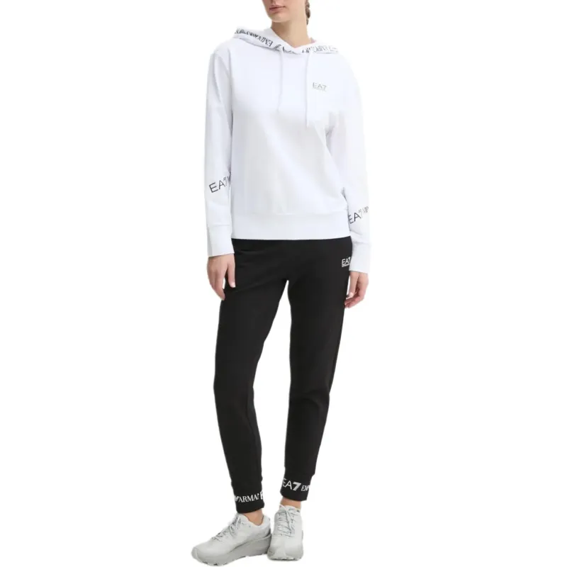 EMPORIO ARMANI EA7 Casual Suit Women's White Black-3