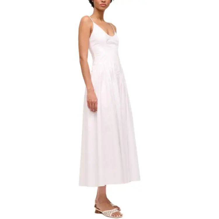 Staud Slip Dresses Women's White-3