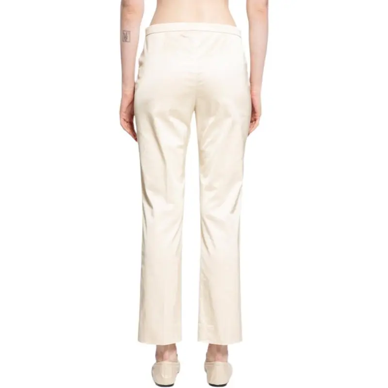 TOTEME Pressed Crease Cropped Trousers-1