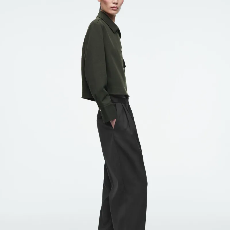 COS Jackets Coats Women's Khaki Green-2