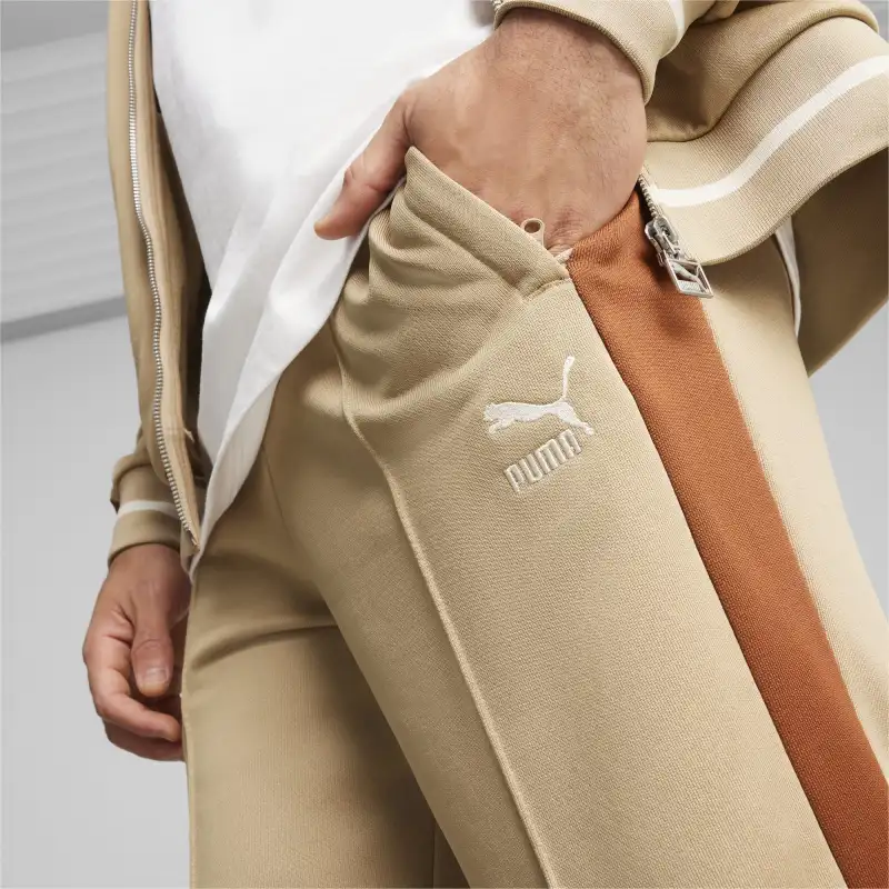 PUMA Knitted Sweatpants Men's Tan-5