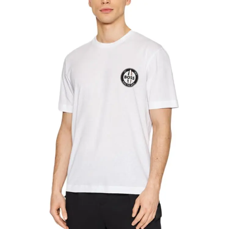 HUGO BOSS SS22 T Shirt Men's White-3