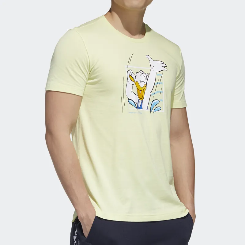 Adidas Neo T Shirt Men's Light Yellow-3
