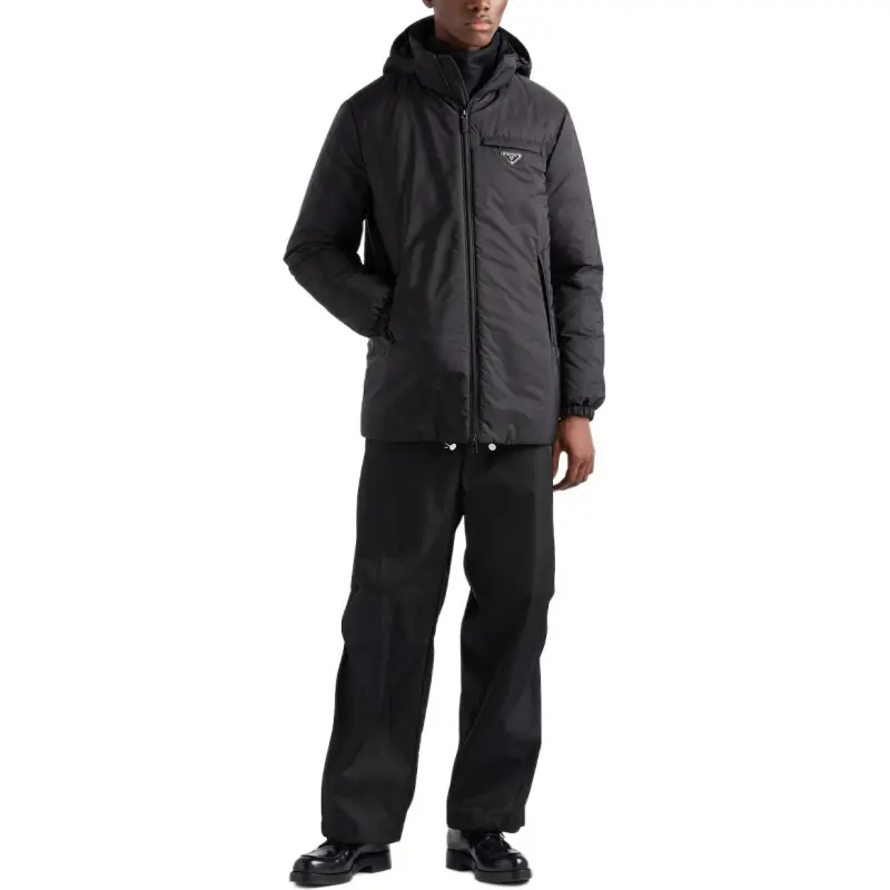 PRADA Zipped Hooded Padded Jacket-1
