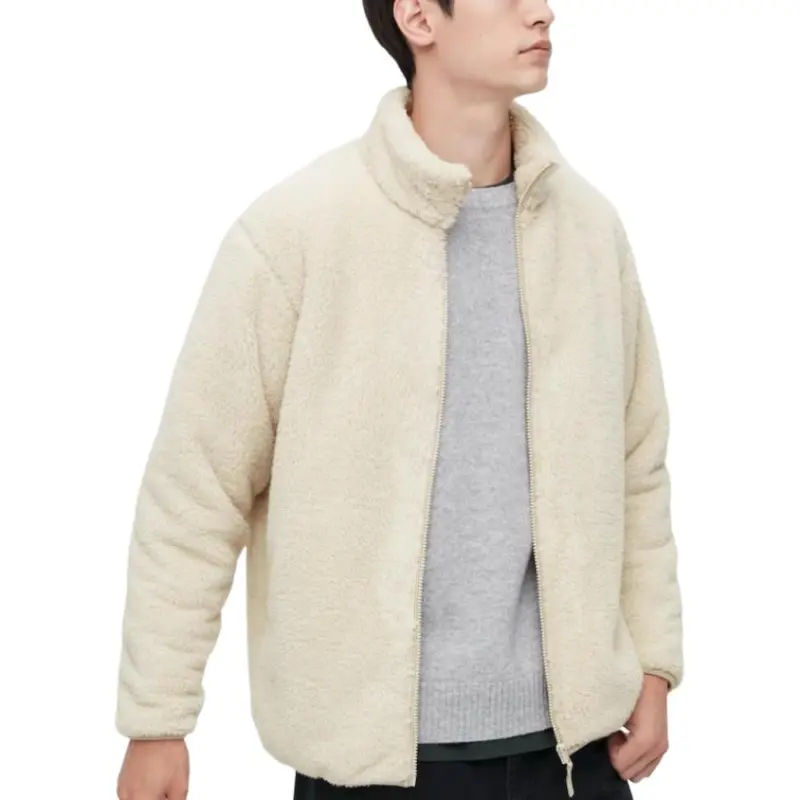 UNIQLO Velvet feel Coat Unisex Ivory-1
