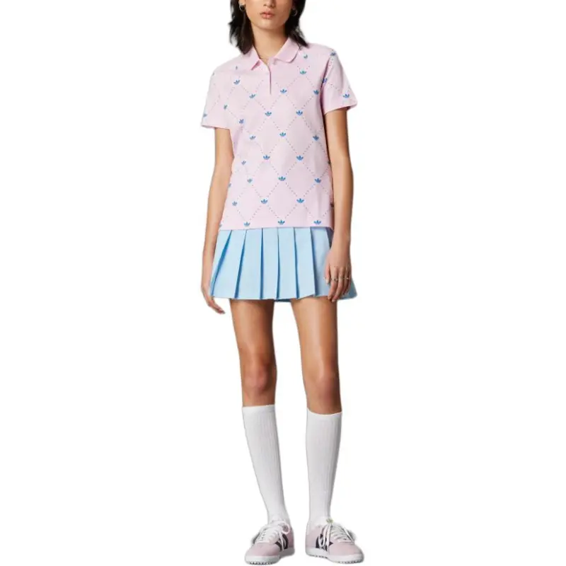 Adidas Originals Printed Trefoil Polo Shirt-2