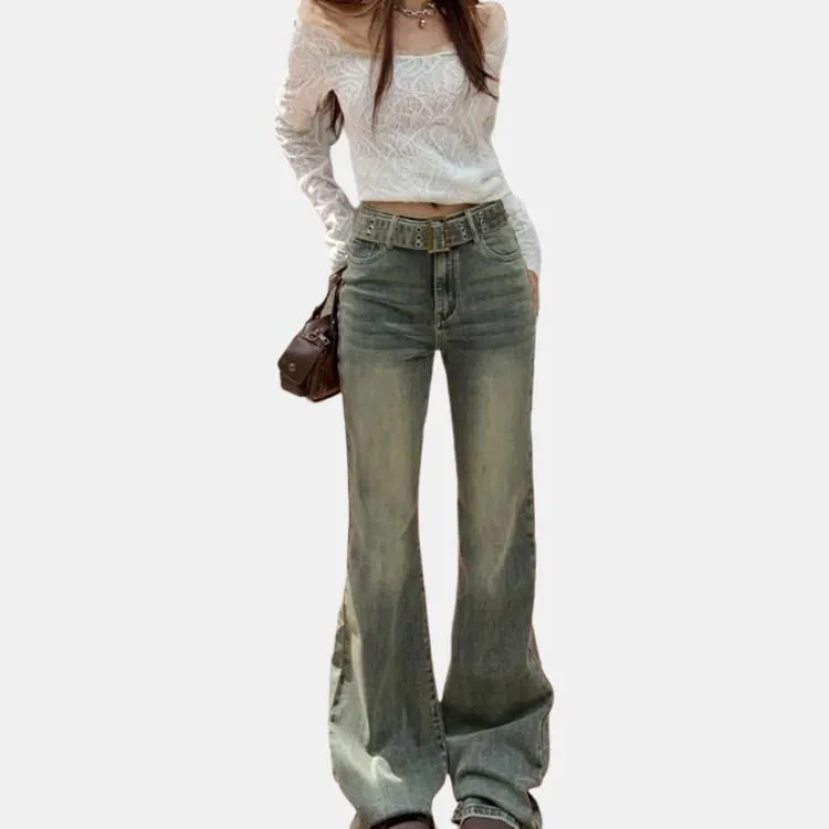 YINLEI Jeans Women's Nightfall Blue-3