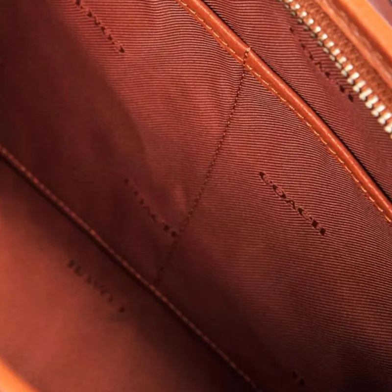 COACH Leather Tote Bag, Shopping Bag, Handbag Women's Orange-9