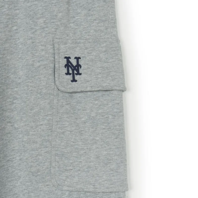 MLB New York Mets Cargo Pants Unisex Mixed Color Gray-3