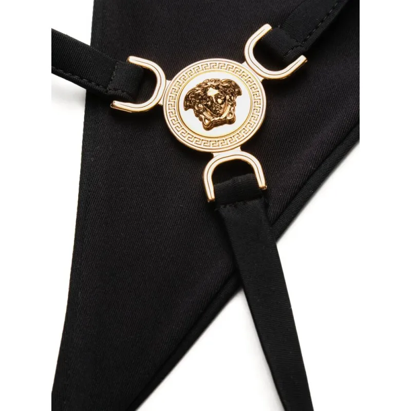 VERSACE Medusa-Plaque Stretched Bikini Bottoms-5