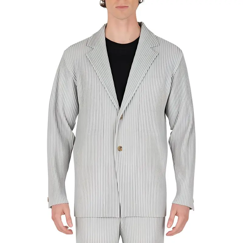 ISSEY MIYAKE Jackets Coats Men's Light Gray-2