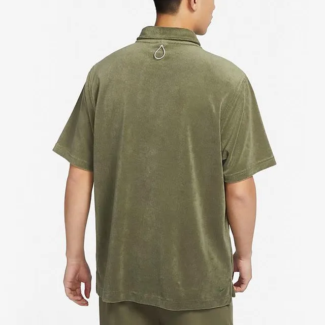 Nike Polo Shirts Men Medium Olive Green-4