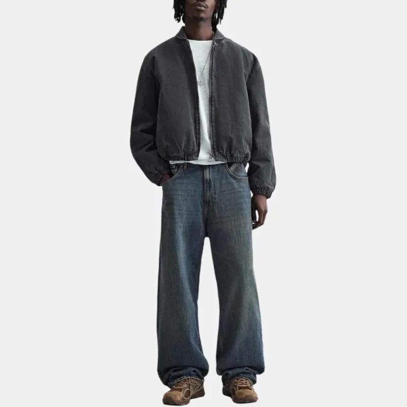 ZARA Denim Jackets Men Black-3