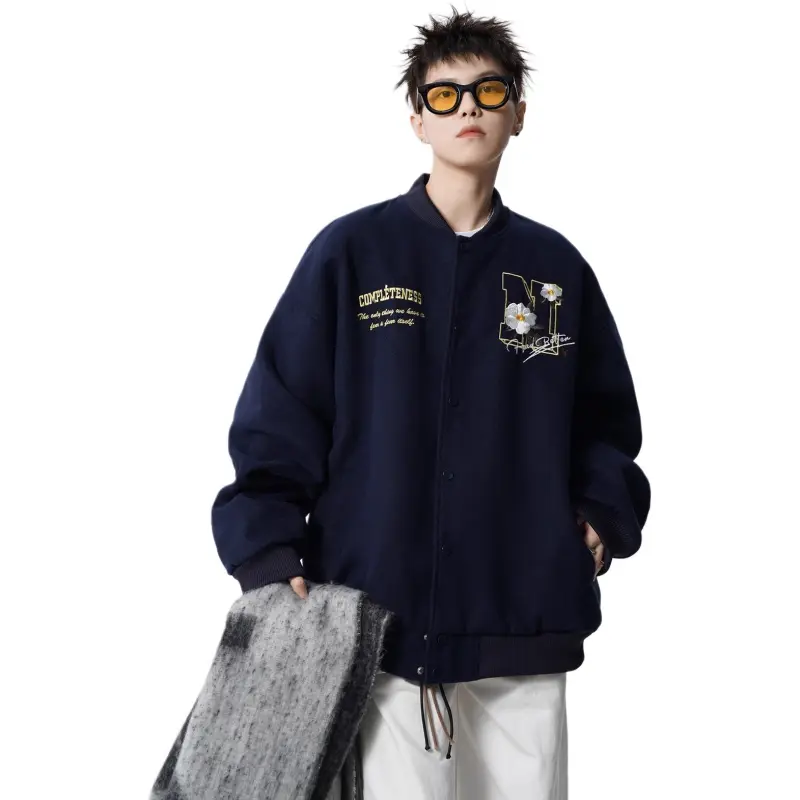 M MAICCO Design Letter Embroidery American Trendy Brand Windbreaker Jackets & Coats Unisex-15