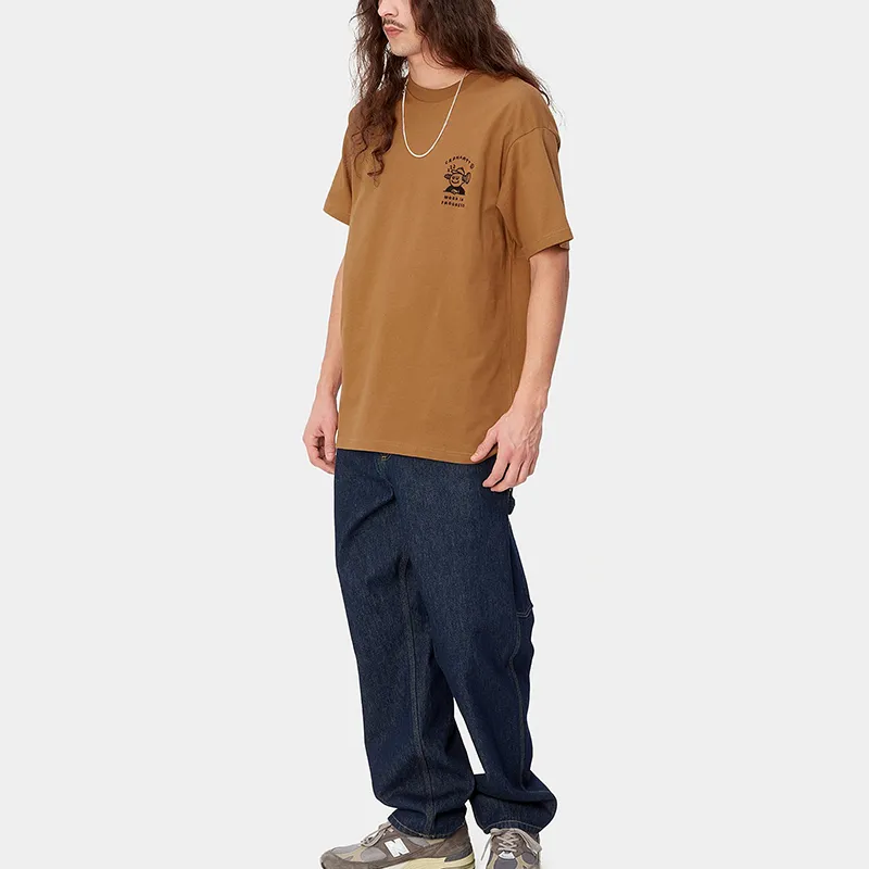 Carhartt WIP SS24 Ick For Fullscreen S/S Icons T Shirt T Shirt Men's Brown-3