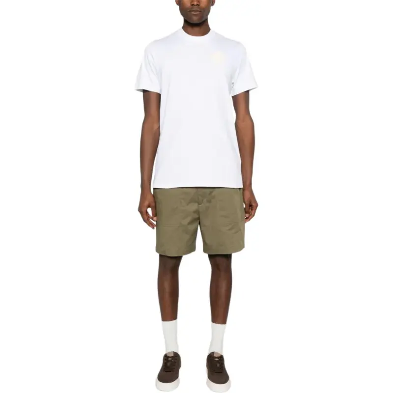 Moncler Logo patch Cotton T shirt-4