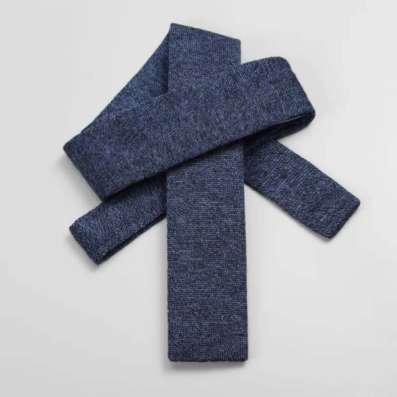 GOLDLION Sheep Wool Ties Men's Medium Blue-5