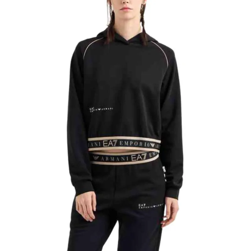 EMPORIO ARMANI EA7 SS25 Sweatshirt Women's Black-2