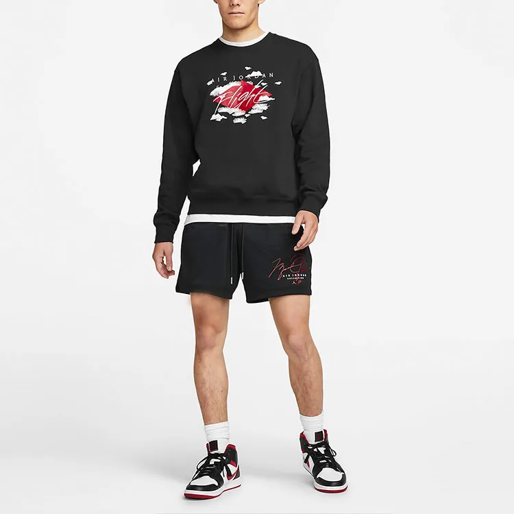 Jordan Sweatshirts Men Black-4