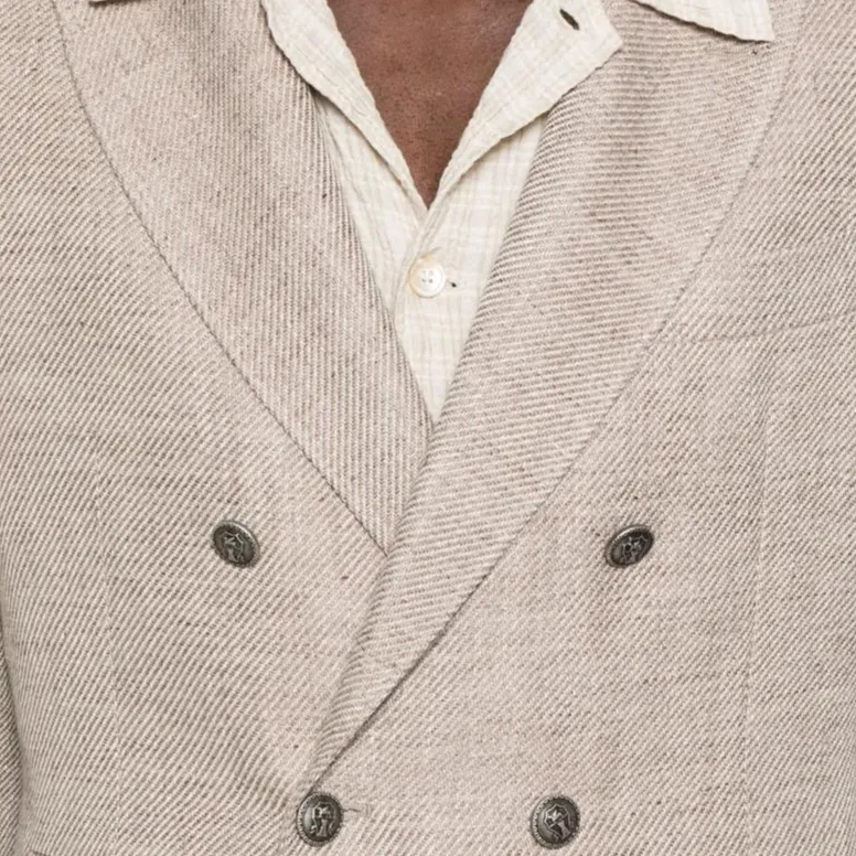 Brunello Cucinelli Mélange effect Blazer-4