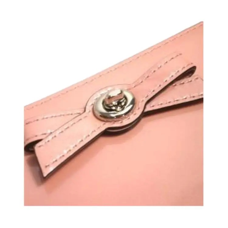 COACH Accordion Zip Patent Leather, Leather Clutch Wallet Women's Cherry Blossom Pink-2