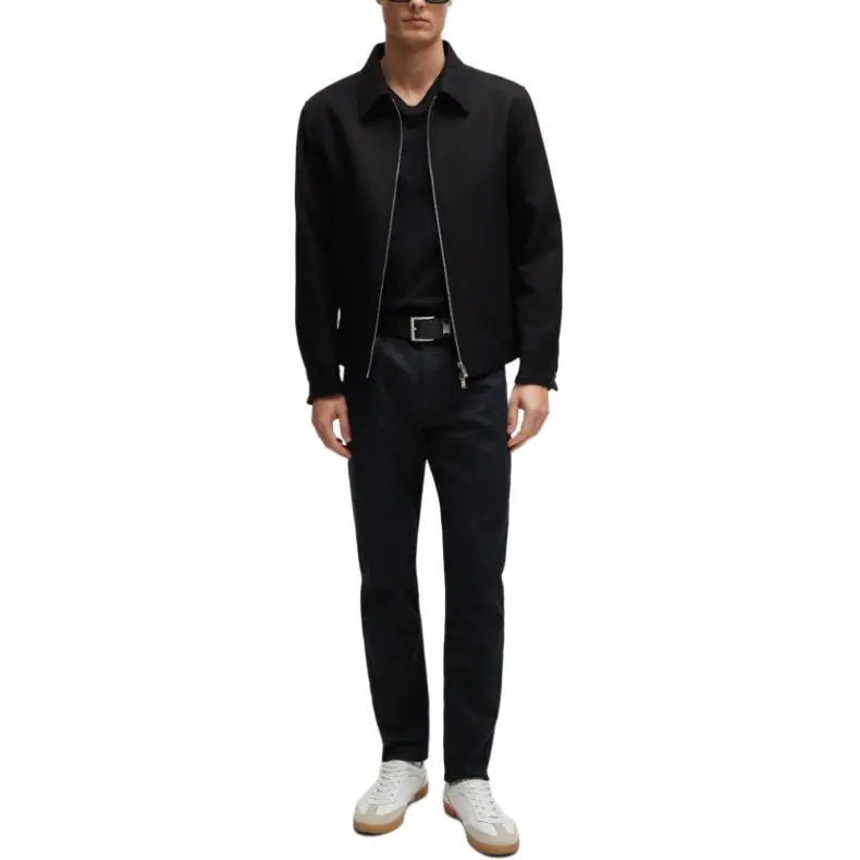 HUGO BOSS Water Repellent Tapered Fit Jeans Jeans Men's Dark Blue-1