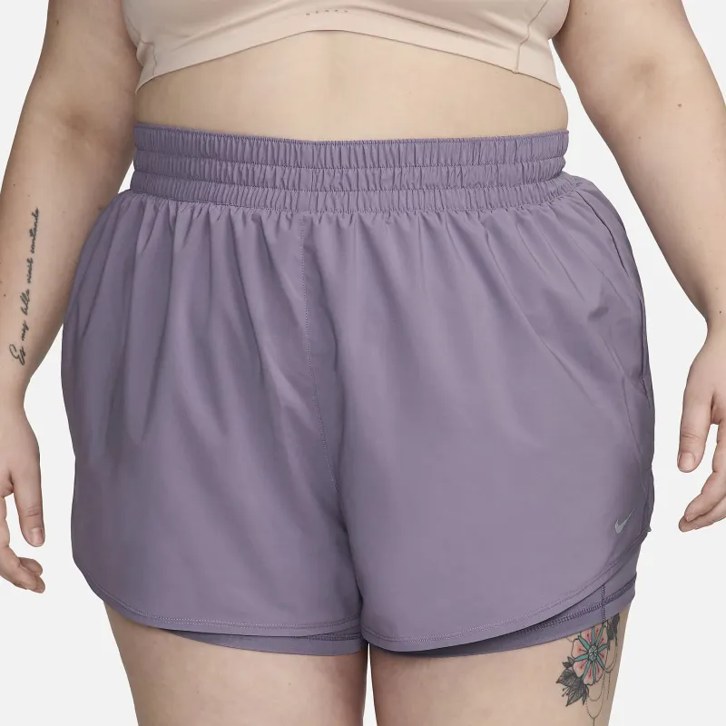 Nike Dri-FIT One Women's High-Waisted 3' 2-in-1 Shorts Plus Size-2