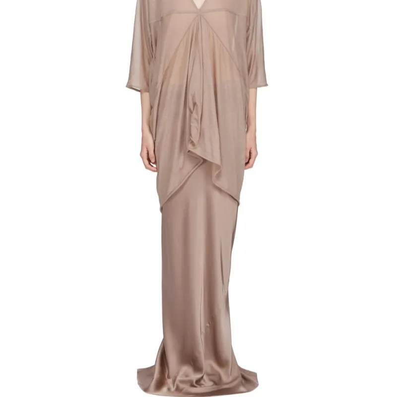 RICK OWENS Casual Long Skirts Women's Flesh-2