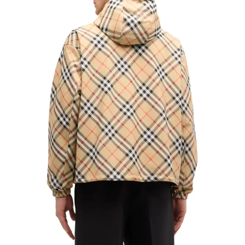 Burberry Vintage Check Reversible Zipped Hooded Jacket-4