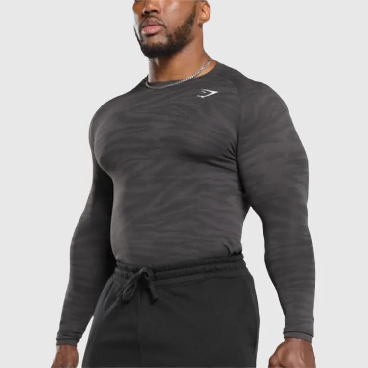 GYMSHARK x GEO T Shirt Men's Agate Gray/Black-4