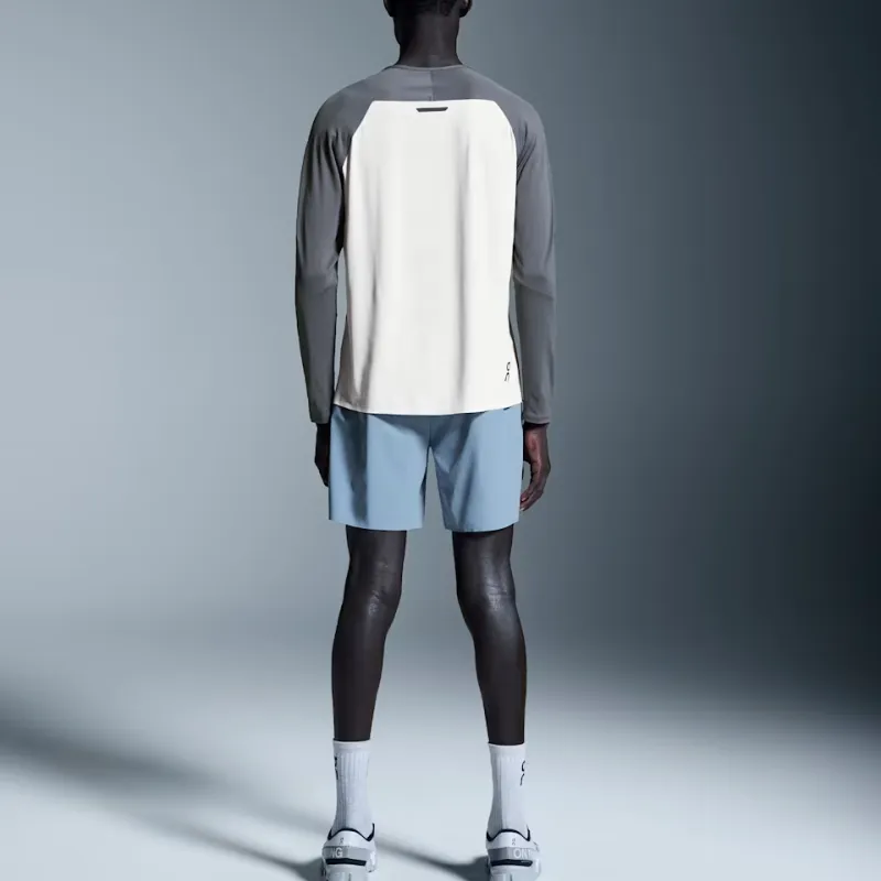 On Performance Casual Shorts Men's Light Gray Blue-3