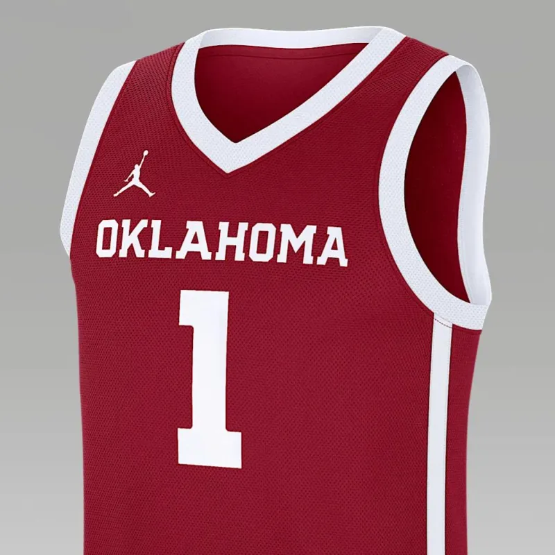 Jordan Oklahoma Sooners Replica Men's Jordan Brand College Basketball Jersey-2