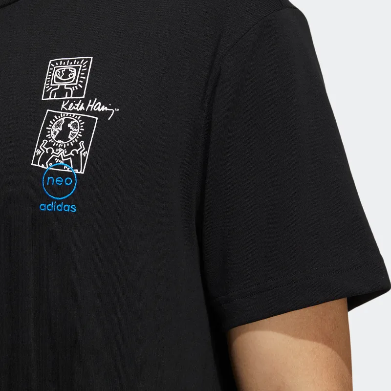 Adidas Neo x ·/Keith Haring T Shirt Men's Black-4