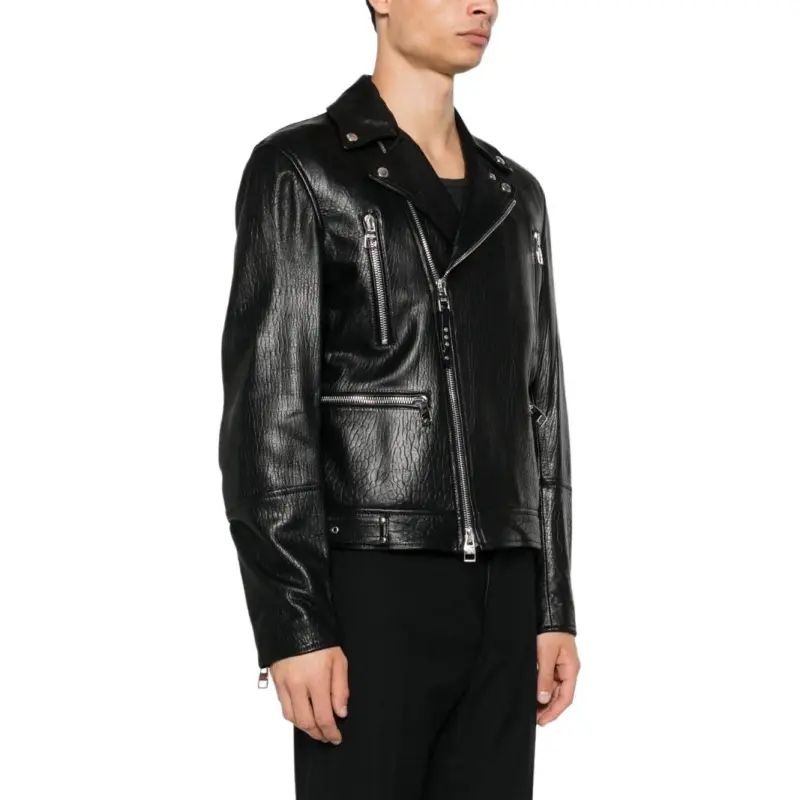 Alexander McQueen Zip Up Biker Jacket-6