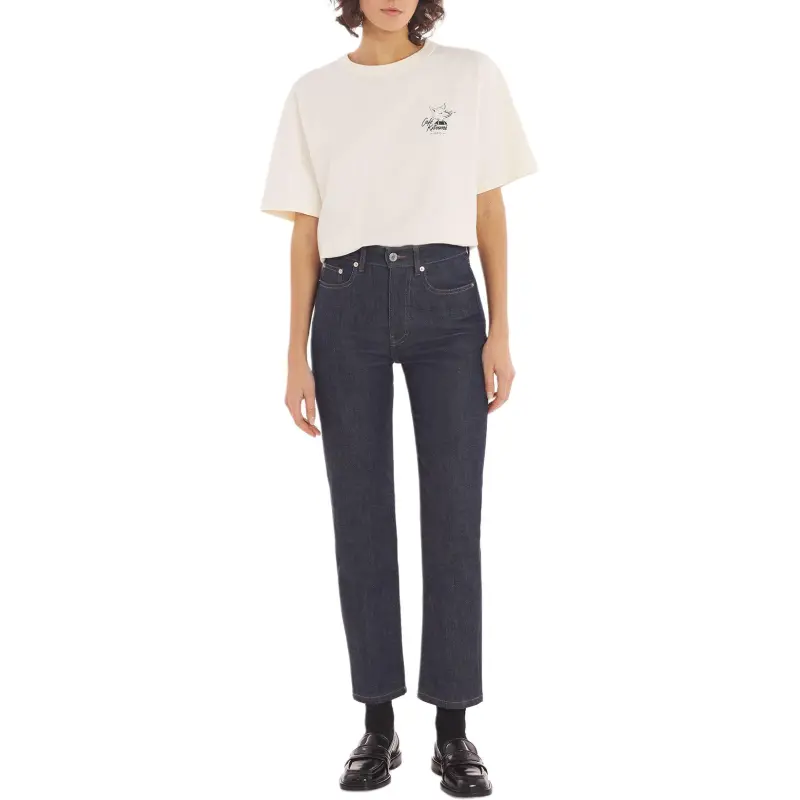 Maison Kitsune SS24 T Shirt Unisex Cassava-5