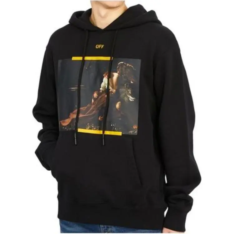 OFF WHITE Arrow Caravaggio St. Fran Slim Hoodie-2