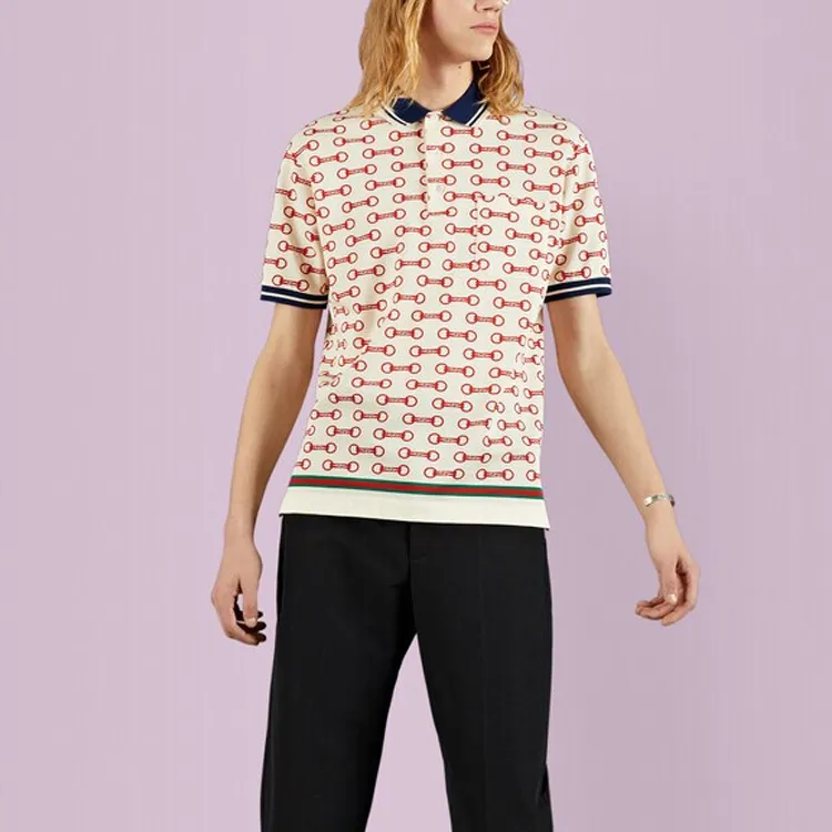 GUCCI FW22 Polo Shirt Men's Ecru-1