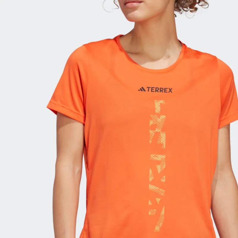 Adidas T-Shirt Women's Half Impact Orange-4