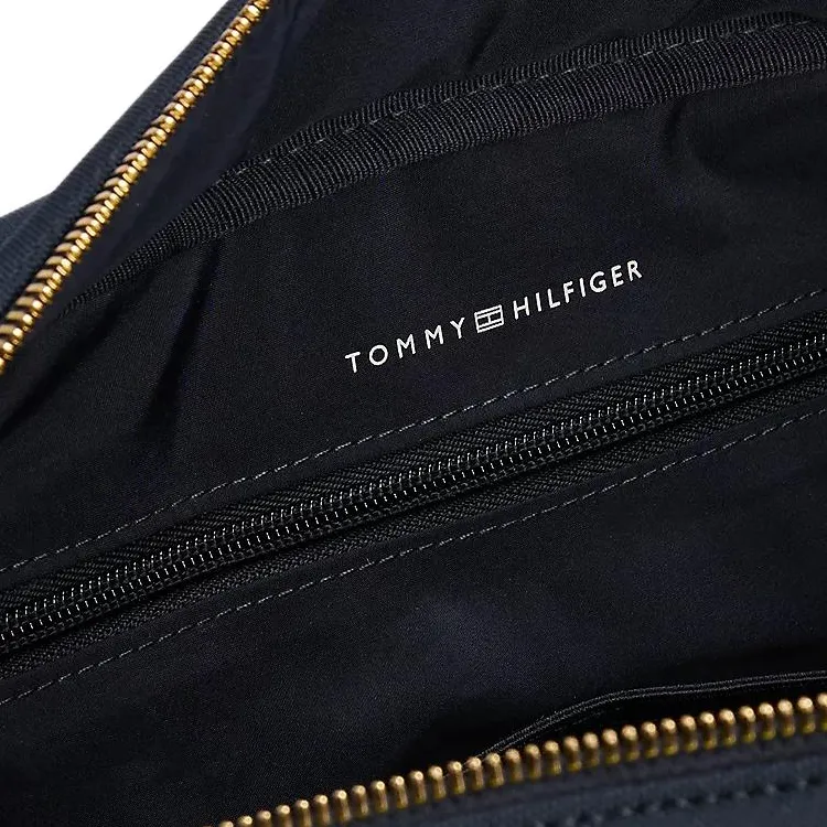 Tommy Hilfiger TH Monogram Recycled Polyester Shoulder Bag, Crossbody Bag, Handbag Unisex Marine Blue-3