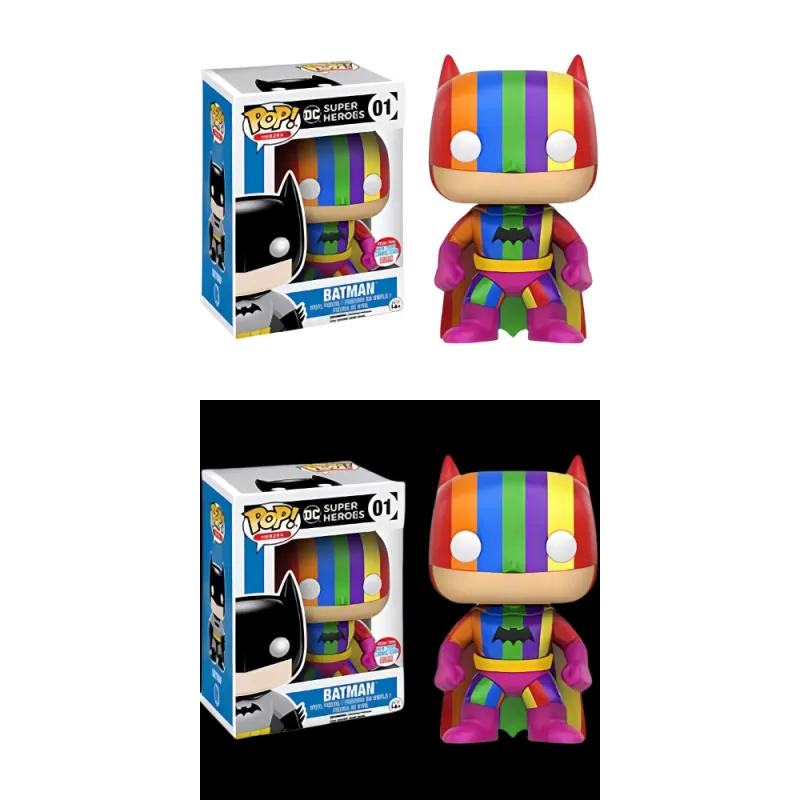 Funko POP! Collection HEROES Batman Rainbow Edition Chibi Figures-3