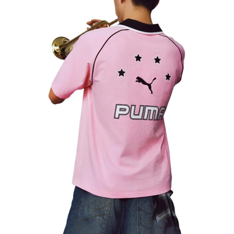 PUMA SS25 Polo Shirt Unisex Pink-1